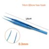 14cm Tweezers Ophthalmic Instruments Titanium Alloy Bend Platform Tweezers Line Tweezers Cosmetic Tweezers Tools