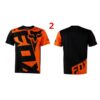 2023 Summer New Fox T-shirt Men's Crew Neck Short Sleeve Racing 3DT Shirt Digital Print Street Harajuku Casual Text Short Sleeve