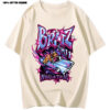 Bratz T Shirts Women Oversized T-shirt Aesthetic Harajuku Y2k Tops Men Streetwear Black Casual 100% Cotton Short Sleeve Tshirt