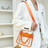 Chain Ladies Tote Bags Stadium Approved Top-handle Bags Fashion Transparent Simple Portable Elegant Adjustable Straps for Travel