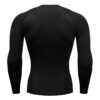 Compression Shirt Men's T-Shirt Long Sleeve Black Top Fitness Sunscreen Second Skin Quick Dry Breathable Casual long T-Shirt 4XL