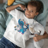 Disney White Outdoor Comfy Kids T-Shirts Stitch & Groot Creativity Popular Exquisite 3-12T High Quality Child T Shirts Hot Sell