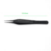 Eye tweezers straight with teeth belly tweezers all black stainless steel cosmetic plastic surgery instruments