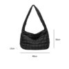 Fashion Women's Lattice Solid Color Cloud Shoulder Bag Female Casual Quilted Crossbody Bag Autumn Winter Large Capacity Handbags