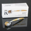 Gold 192 Titanium Micro Needle Face Roller Facial Massager Upgraded Cosmetic Needling Instrument for Acne, Scars, Skin Aging