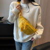 Ladies Canvas Crossbody Bags Solid Color Women Sling Waist Pack Tendance 2023 Women's Chest Bag Waterproof Hiking Bag Handbags