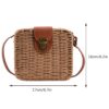 Ladies Handbags Fashion Woven Women Hand-woven Bag Casual Holiday Simple Handmade Adjustable Straps Rattan Beach Bag