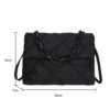 Large Capacity Crossbody Square Bags Casual Chain Women Underarm Bags Fashion Quilted All-match Winter Simple for Girls Shopping