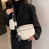 Multi-pocket Crossbody Bag Ladies Shoulder Bags PU Leather Funny Pack Bum Bag Mini Purse Adjustable Shopping Shoulder Bags Purse