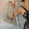 Rhinestones Evening Clutch Bag for Women Shiny Dinner Party Wedding Purses Handbag Designer Female Underarm Shoulder Bag Fashion