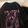 Women Clothing Women's T Shirt Y2k Japanese Harajuku Graphic Kawaii T Shirts Anime Print Oversized T Shirt Plus Size Grunge Tops