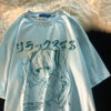 Women Clothing Women's T Shirt Y2k Japanese Harajuku Graphic Kawaii T Shirts Anime Print Oversized T Shirt Plus Size Grunge Tops
