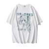 Women Clothing Women's T Shirt Y2k Japanese Harajuku Graphic Kawaii T Shirts Anime Print Oversized T Shirt Plus Size Grunge Tops