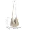 Women Shoulder Bag Casual Fashion Ladies Handbags Simple Nylon Solid Color Large Capacity Portable Leisure Travel Bag
