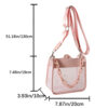 Women Shoulder Bags Chain PVC Transparent Ladies Tote Bags Letter Print Fashion Simple Portable Lady Satchel Summer New 2023