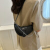 Women Underarm Bag Cool Style Y2K Gothic Shoulder Bags Trendy Punk Spicy Girl Tote Rock Girls Chain Korean Fashion Handbags
