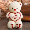 100cm Big I Love You Teddy Bear Plush Toy Lovely Huge Stuffed Soft Bear Doll Lover 2