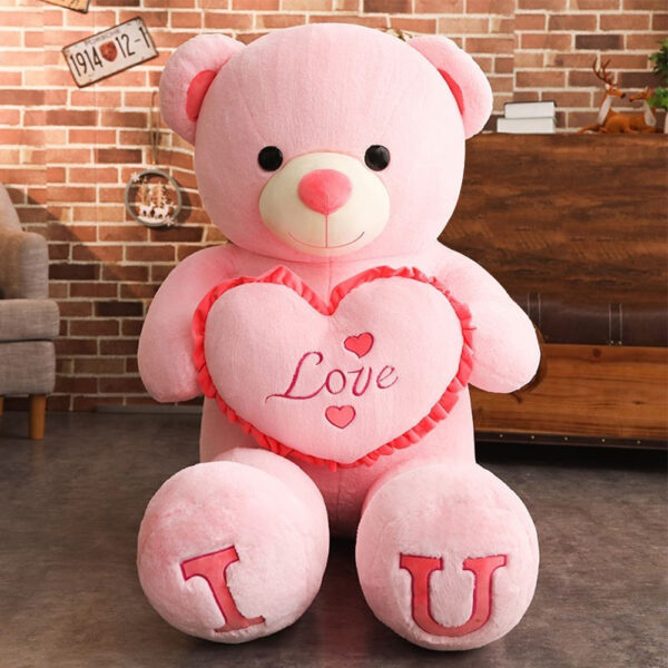 100cm Big I Love You Teddy Bear Plush Toy Lovely Huge Stuffed Soft Bear Doll Lover 2