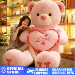 100cm Big I Love You Teddy Bear Plush Toy Lovely Huge Stuffed Soft Bear Doll Lover