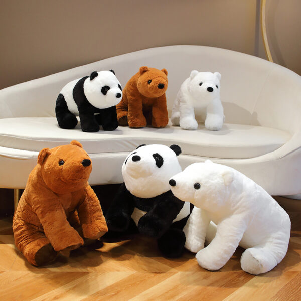 1pc 40 50cm Cute Classic Panda Plush Toys Kawaii Polar Bear Plushie Pillow Stuffed Soft Dolls 1
