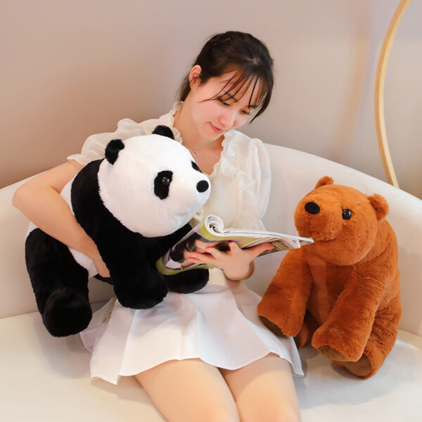 1pc 40 50cm Cute Classic Panda Plush Toys Kawaii Polar Bear Plushie Pillow Stuffed Soft Dolls 2