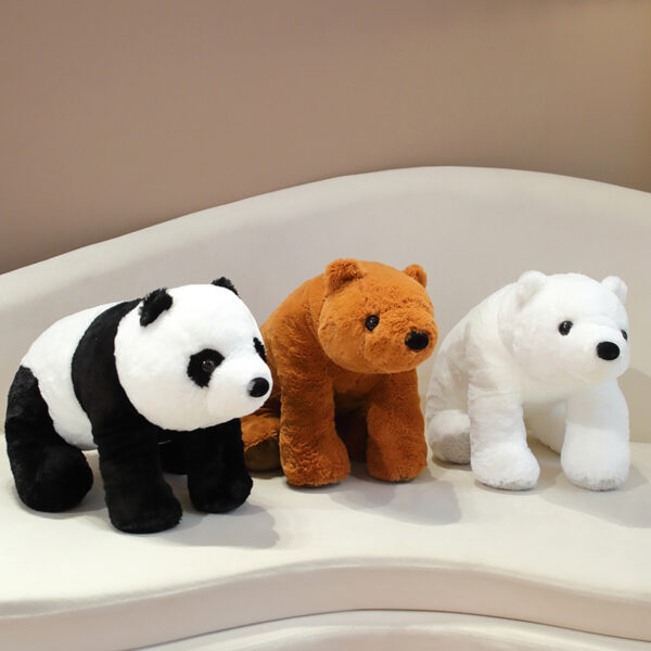 1pc 40 50cm Cute Classic Panda Plush Toys Kawaii Polar Bear Plushie Pillow Stuffed Soft Dolls