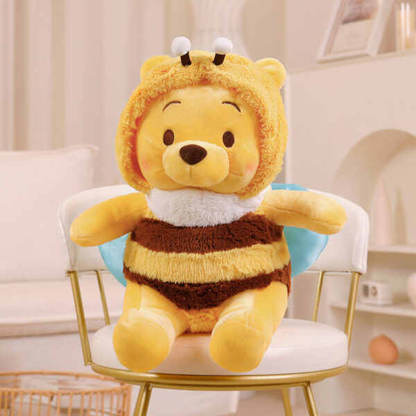 25 35 50cm Cartoon Disney Bee Winnie The Pooh Plush Toy Pillow Kawaii Anime Bear Stuffed 2