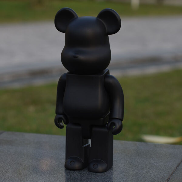 28cm 400 Bearbrick Bear Brick Action Figures Diy Paint Bear Brick Toys Violent Bear Ornaments Home 3