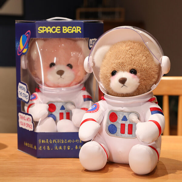 30cm Space Teddy Bear Astronaut Plush Stuffed Toys Backpack Gift Box Decor Children S School Bag 1