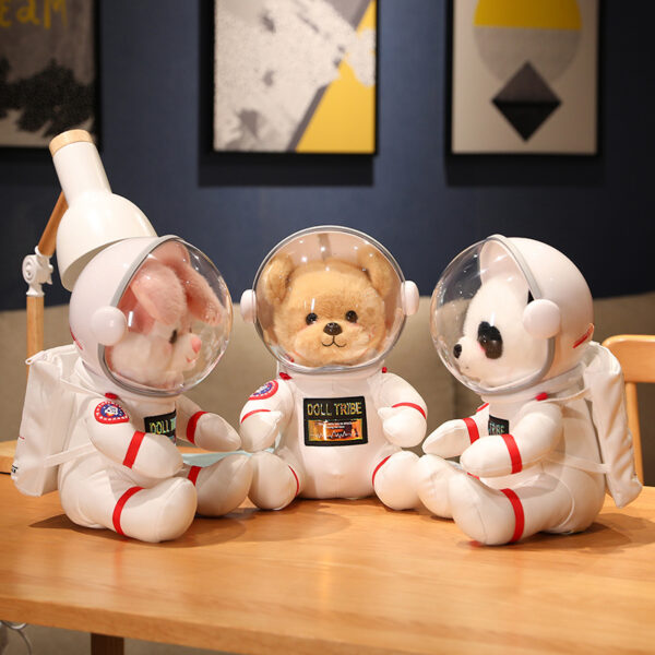 30cm Space Teddy Bear Astronaut Plush Stuffed Toys Backpack Gift Box Decor Children S School Bag 2