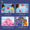 3470pcs Bearbrick Microparticles Love Bear Nano Building Blocks Moc Mini Animals Model Micro Diamond Bricks Toys 4
