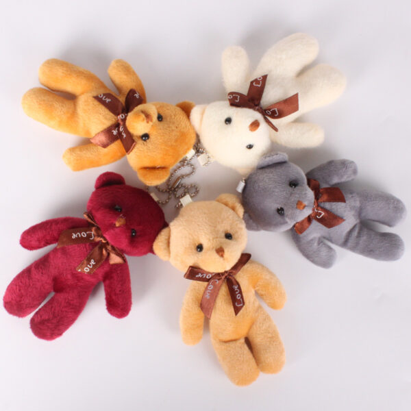 5 50pcs Lot Teddy Bears Stuffed Plush Toy Mini Bear Doll Toy Keychain Bag Pendant Wedding 1