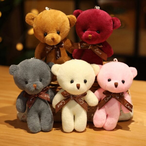 5 50pcs Lot Teddy Bears Stuffed Plush Toy Mini Bear Doll Toy Keychain Bag Pendant Wedding 2