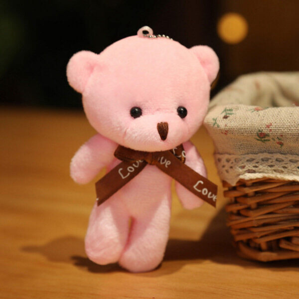 5 50pcs Lot Teddy Bears Stuffed Plush Toy Mini Bear Doll Toy Keychain Bag Pendant Wedding 3