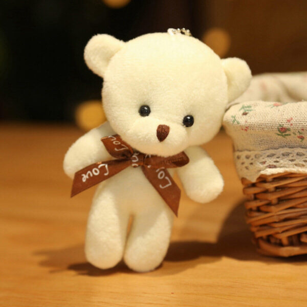 5 50pcs Lot Teddy Bears Stuffed Plush Toy Mini Bear Doll Toy Keychain Bag Pendant Wedding 5