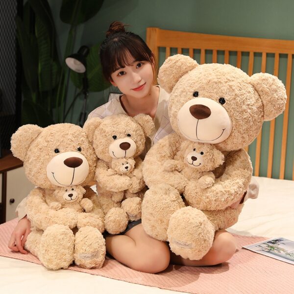50 90cm Big Teddy Bear Plush Doll Pillow Funny Mother Bear Toy Stuffed Soft Animal For 1