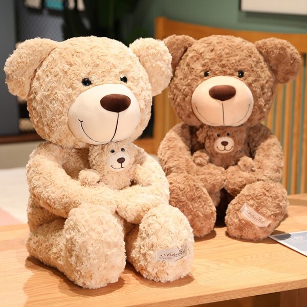 50 90cm Big Teddy Bear Plush Doll Pillow Funny Mother Bear Toy Stuffed Soft Animal For 5