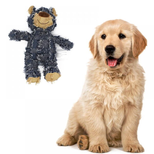 Beggar Bear Dog Squeakers Toys Dog Plush Toy Wholesale Pet Corduroy Dog Toys For Dogs Cat 1