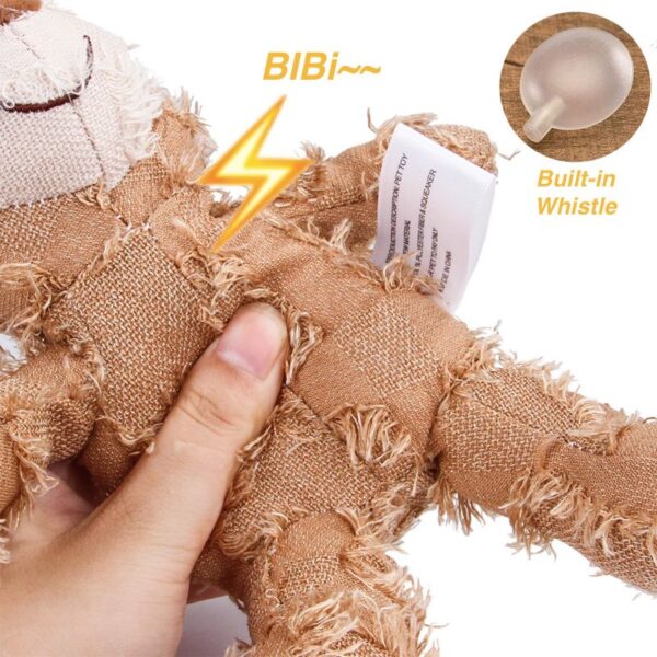 Beggar Bear Dog Squeakers Toys Dog Plush Toy Wholesale Pet Corduroy Dog Toys For Dogs Cat 3