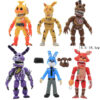 Cartoon Toy Kawaii Action Pvc Anime Figure Fnaf Freddy Fazbear Bear Model Freddy Dolls For Kids 5