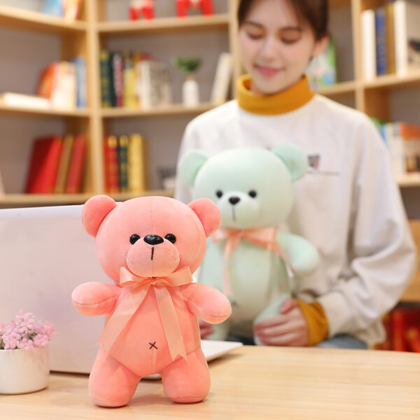 Colorful Teddy Bear Stuffed Plush Toys Kawaii Little Plush Toys For Girls Kids Baby Cuddly Doll 5