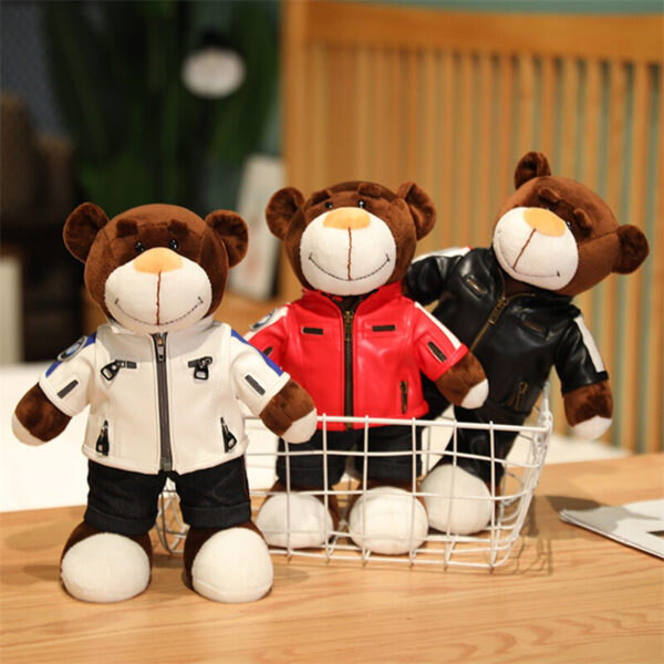 Cool Bear Stuffed Animals Plush Toys Soft Dolls Bear Model For Children Kids Kawaii Plushies Toys 2
