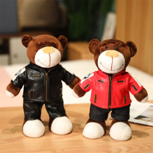 Cool Bear Stuffed Animals Plush Toys Soft Dolls Bear Model For Children Kids Kawaii Plushies Toys