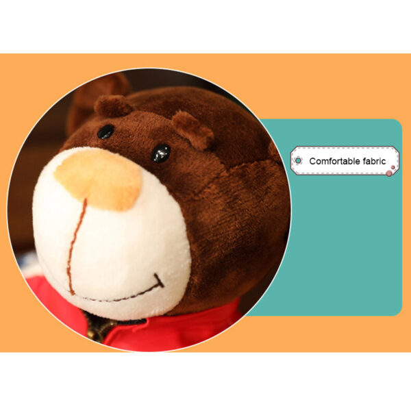 Cool Bear Stuffed Animals Plush Toys Soft Dolls Bear Model For Children Kids Kawaii Plushies Toys 4