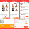Cool Bear Stuffed Animals Plush Toys Soft Dolls Bear Model For Children Kids Kawaii Plushies Toys 5