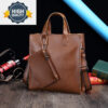Crazy Leather Horse Man Tote Bag Luxury Sling s for Men Fashion Handbag Crossbody Retro Male Shoulder