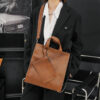 Crazy Leather Horse Man Tote Bag Luxury Sling s for Men Fashion Handbag Crossbody Retro Male Shoulder
