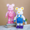 Diy Bearbricked Violence Bear Building Block Kid Toy Height 35cm Figure Display Art Room Office Decoration