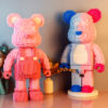 Diy Bearbricked Violence Bear Building Block Kid Toy Height 35cm Figure Display Art Room Office Decoration 2