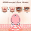 EMS Micro-current Beauty Instrument Face Lifting Slimming Device Eliminate Edema Reduce Wrinkle Dual Roller Vibration Massager